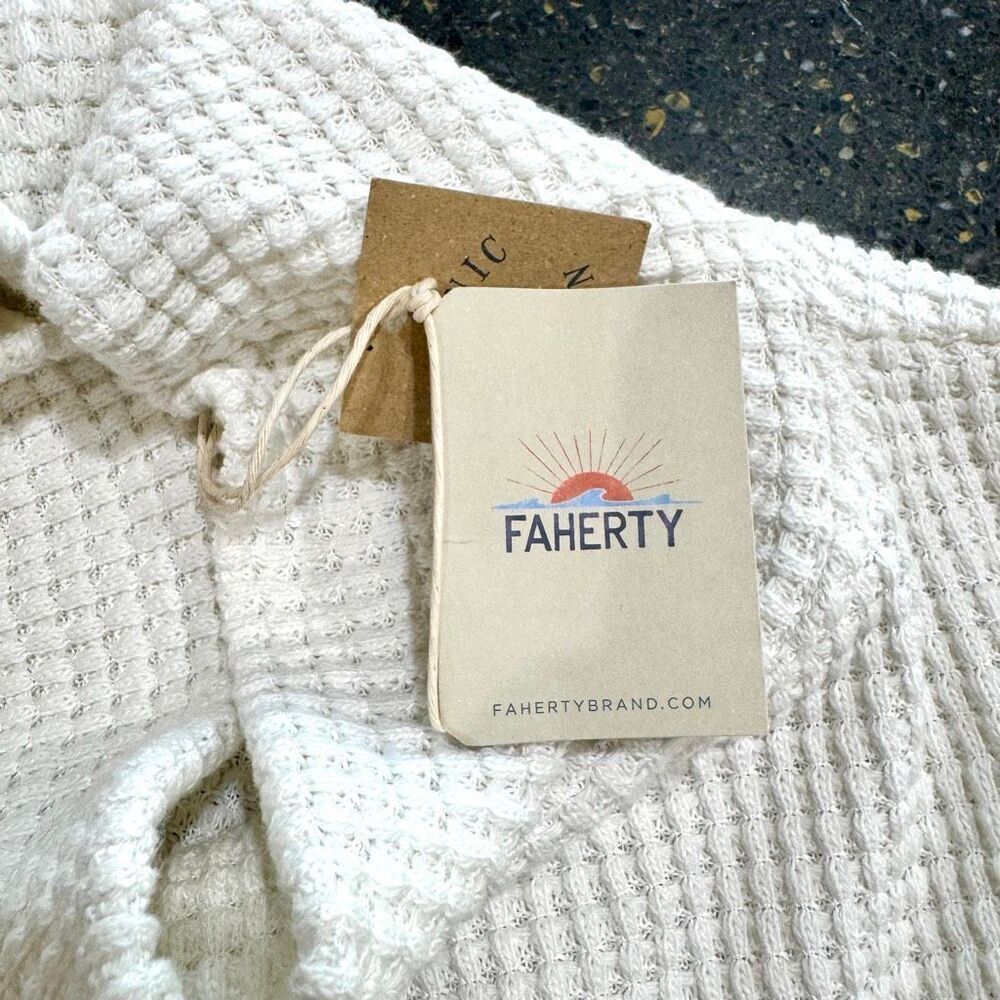 Faherty Echo Thermal Mock Neck Pullover Sweater |… - image 6